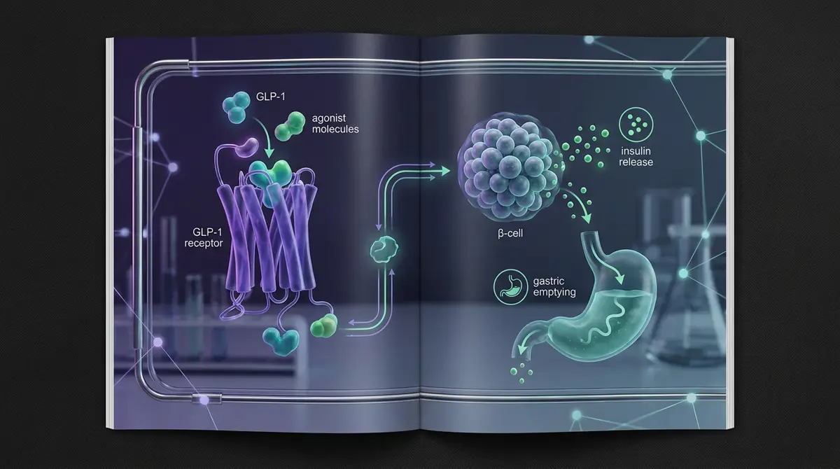 Illustration for GLP-1 Receptor Agonists: A Mechanistic Overview for Researchers